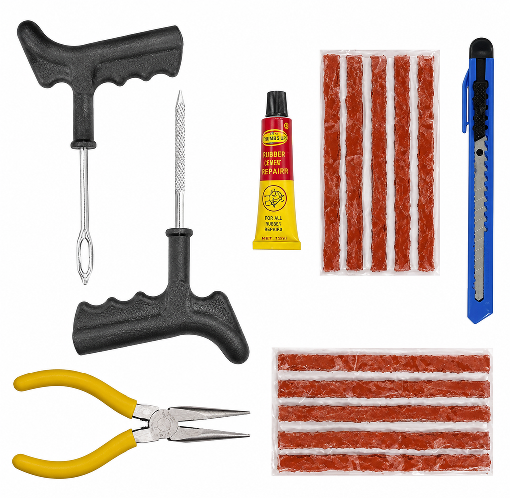 Tubeless Tyre Puncture Repair Kit – Fix Flat Tyres in Minutes