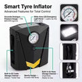 150 PSI Portable Tyre Inflator Pump with LED Light – Fast Air Compressor for Car, Bike & Ball