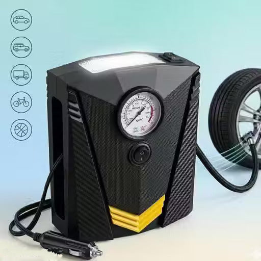 150 PSI Portable Tyre Inflator Pump with LED Light – Fast Air Compressor for Car, Bike & Ball